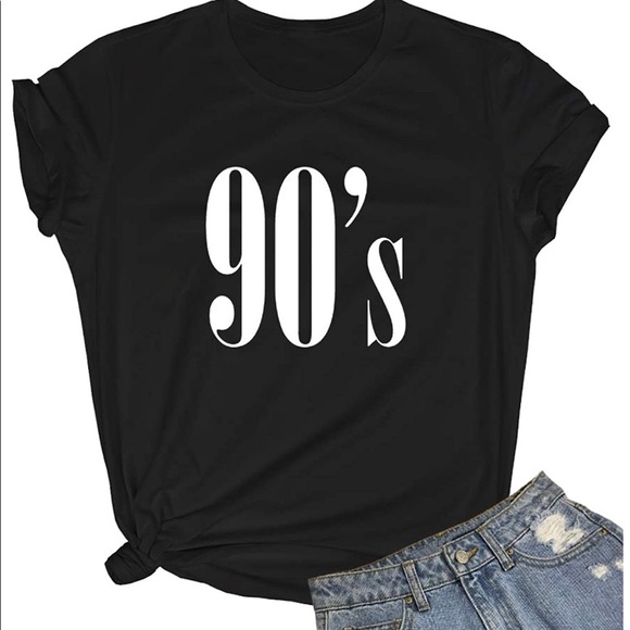 Lookface Tops - FREE W/ Purchase 90’s TShirt: 95% Cotton5% Spandex